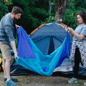 Couple Tent Camping